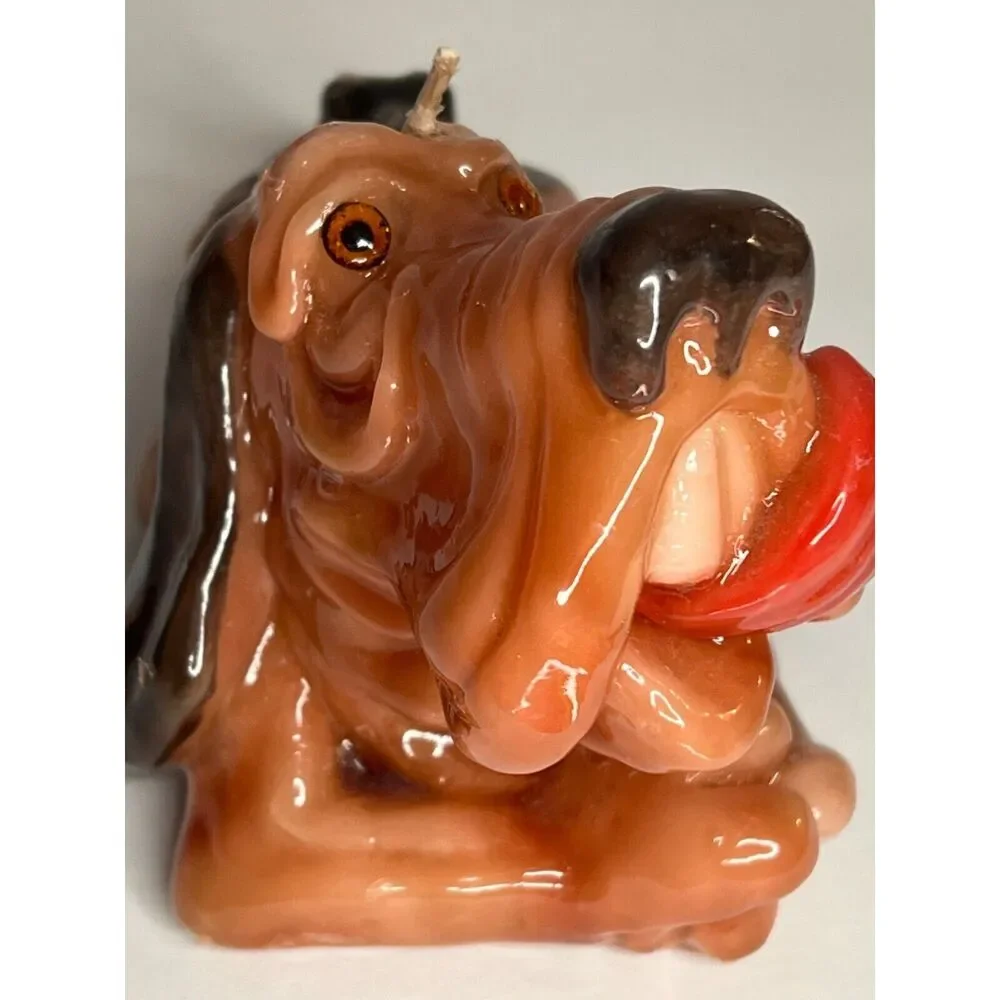 Vintage Tennessee Vols Carved Smokey Candle Sculpture Volunteers Mascot Dog